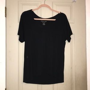 Black V-neck